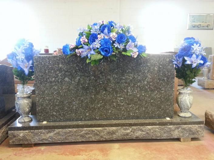 We offer more than just customized monuments. Don't forget the flowers! 